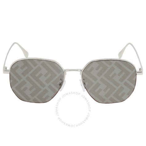 fendi fe40004u|Fendi Smoke Mirror Logo Pilot Unisex Sunglasses FE40004U .